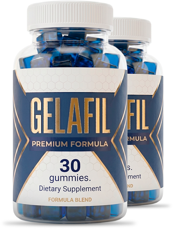GelaFil two-bottle package, 30 gummies each