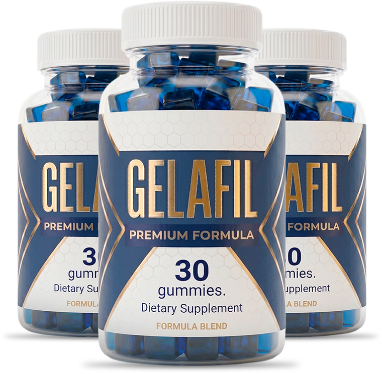 GelaFil men’s vitality gummies, three bottles